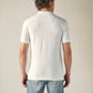 Men's Cotton Slim Fit Solid Pique Polo T shirt - Back View