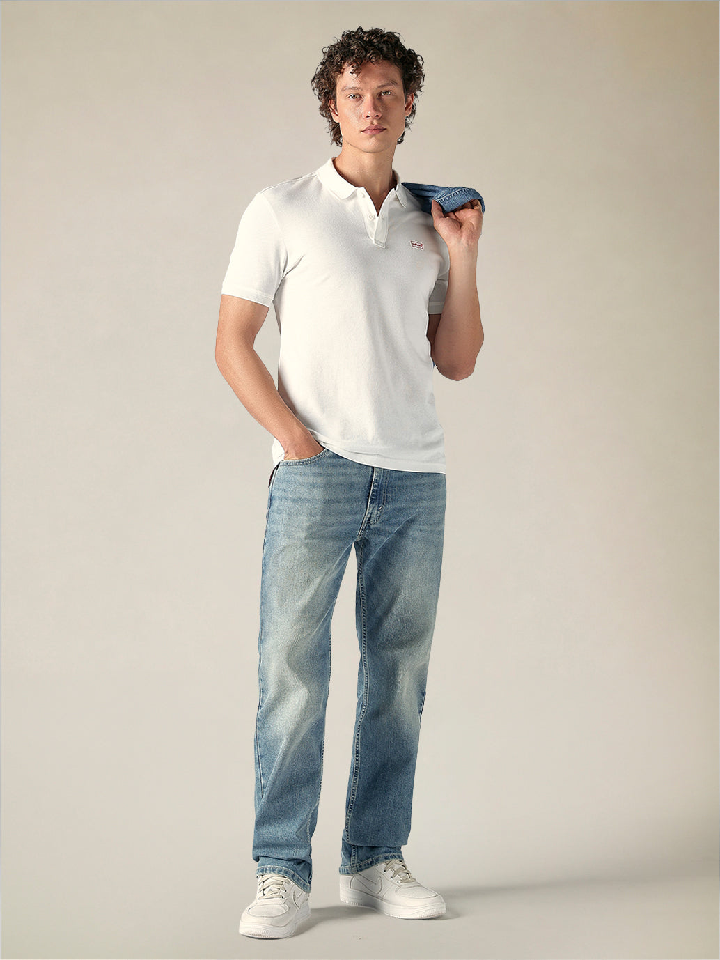 Men's Cotton Slim Fit Solid Pique Polo T shirt - Fullshot View