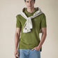Men's Solid Olive Slim Fit Pique Polo T-shirt - dfea4325-fbdc-4794-9e1f-b1694934a8b8 View