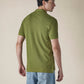 Men's Solid Olive Slim Fit Pique Polo T-shirt - 7d2fd9c6-42f8-451a-8887-d7d395a7385a View