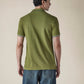 Men's Solid Olive Slim Fit Pique Polo T-shirt - 09aac2c9-d33f-4d75-aa2a-7a38ffae4409 View