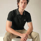 Men's Cotton Slim Fit Solid Pique Polo T shirt - Styleshot View