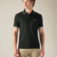 Men's Cotton Slim Fit Solid Pique Polo T shirt - Front View