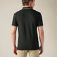 Men's Cotton Slim Fit Solid Pique Polo T shirt - Back View