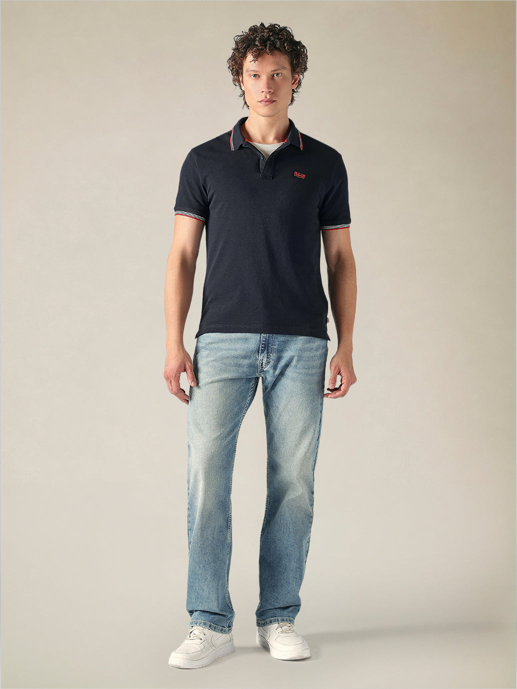 Men's Cotton Slim Fit Solid Pique Polo T shirt - Fullshot View