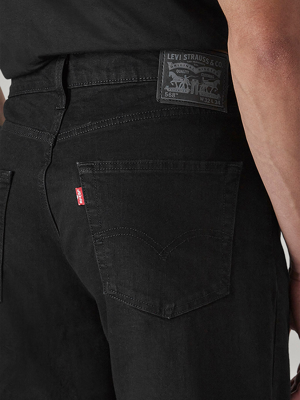 Men's 568 Mid Rise Loose Fit Cotton Stretch Blend Jeans - 20 View
