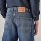 Men's Blue Baggy Fit Mid Rise Cinch Jeans - 20 View