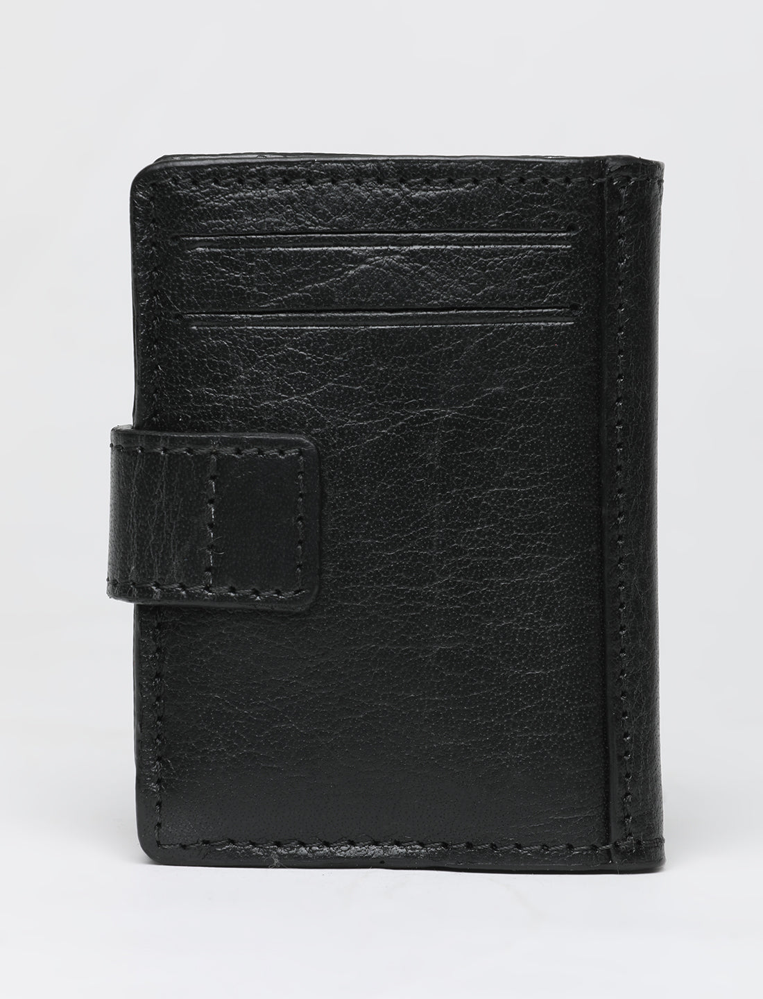 Men's Black Solid Card Holder - 053A8210 View