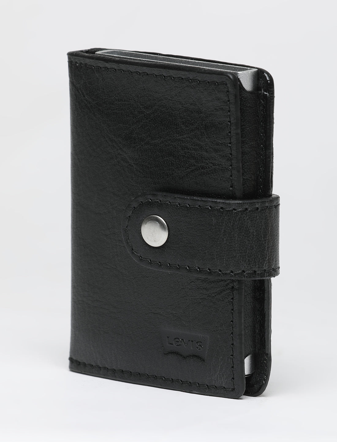 Men's Black Solid Card Holder - 053A8211 View