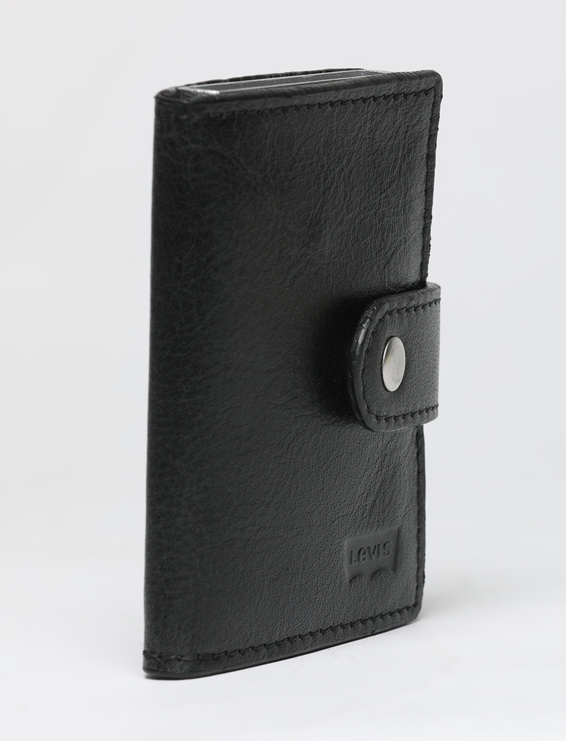 Men's Black Solid Card Holder - 053A8212 View