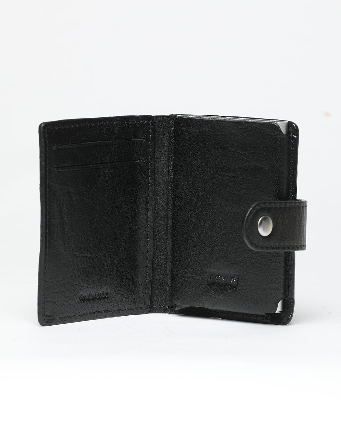 Men's Black Solid Card Holder - 053A8214 View