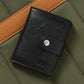 Men's Black Solid Card Holder - 053A8245 View