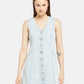 Women's Solid Light Blue Mini Dress - 055f4c5bdee4fd4b02f22954b6d357b2 View