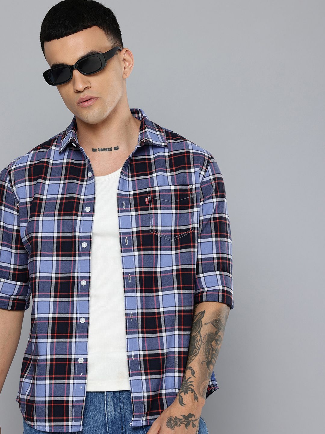 Men's Checkered Slim Fit Shirt