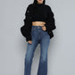 Women's 726 Blue Flared Fit High Rise Jeans - 084be971-0d3a-43f2-a2d3-a38f2fab22eb1737449994633-Womens-High-Rise-726-Flared-Fit-Blue-Jeans-7281737449994092-4 View