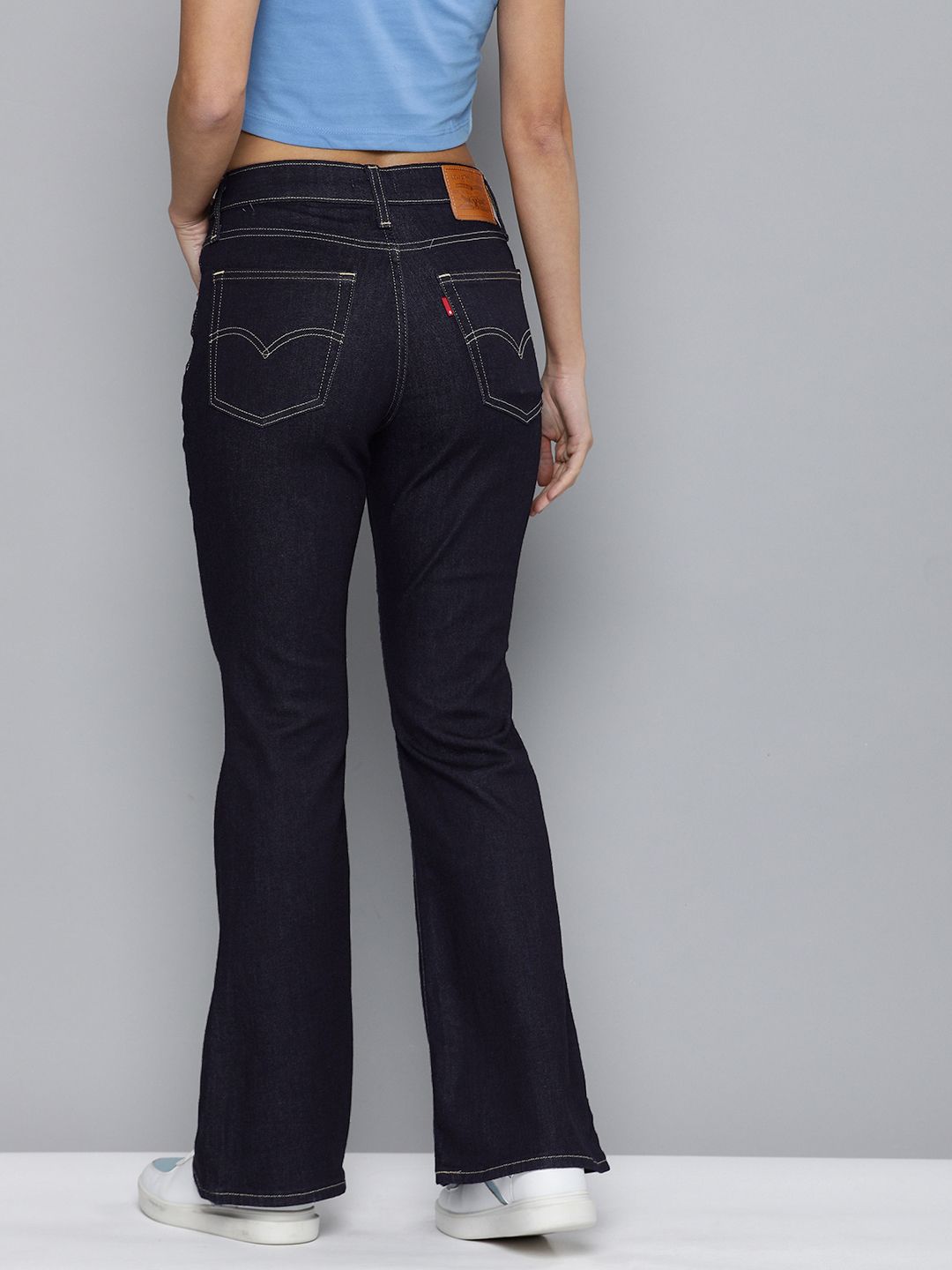 Women's 726 Blue Flared Fit High Rise Jeans - 0e62cfabef3bb6a94cb1b5516ad02ff5 View
