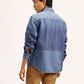 Men's Colorblock Relaxed Fit Denim Overshirt - 0ed40370324dad2492665283e24a08a1 View
