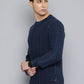 Men's Solid Navy Crew Neck Sweater - 0ff4a035-f9e4-42aa-ba41-9f2c53f0c3181740648850131-Mens-Solid-Navy-Crew-Neck-Sweater-9991740648849708-3 View