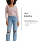 Women's 94 Blue Baggy Fit High Rise Jeans - baggy View
