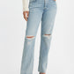 Women's 501 Blue Straight Fit Mid Rise Jeans - 550bbb4b-4ef2-42be-b516-ca5c71784f5d View