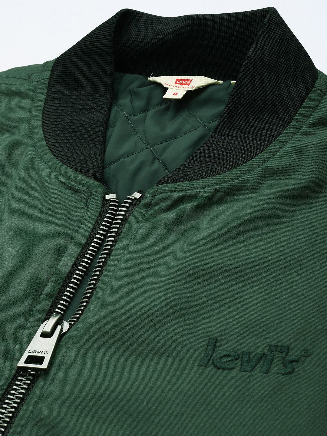 Men's Colorblock Green Bomber Jacket - 15b5c4068e4449c2db400fc714340378 View