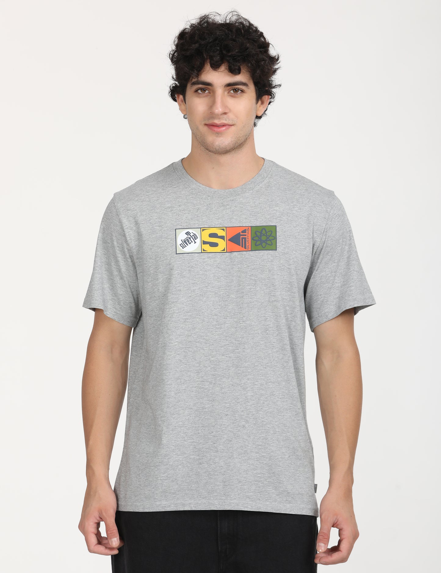 Men's Graphic Print Relaxed Fit T-Shirt - Front View