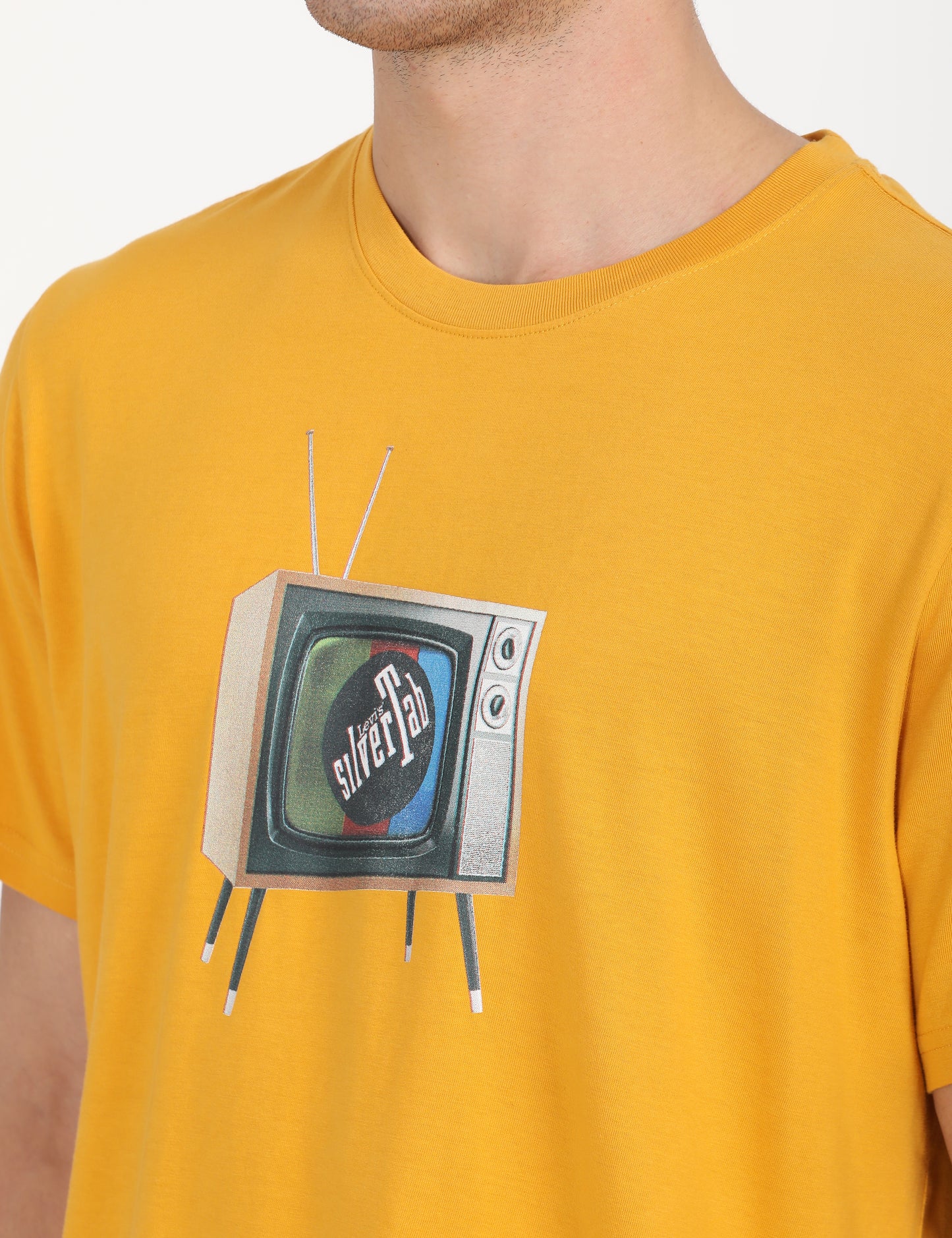 Men's Graphic Print Loose Fit T-Shirt - deatil View