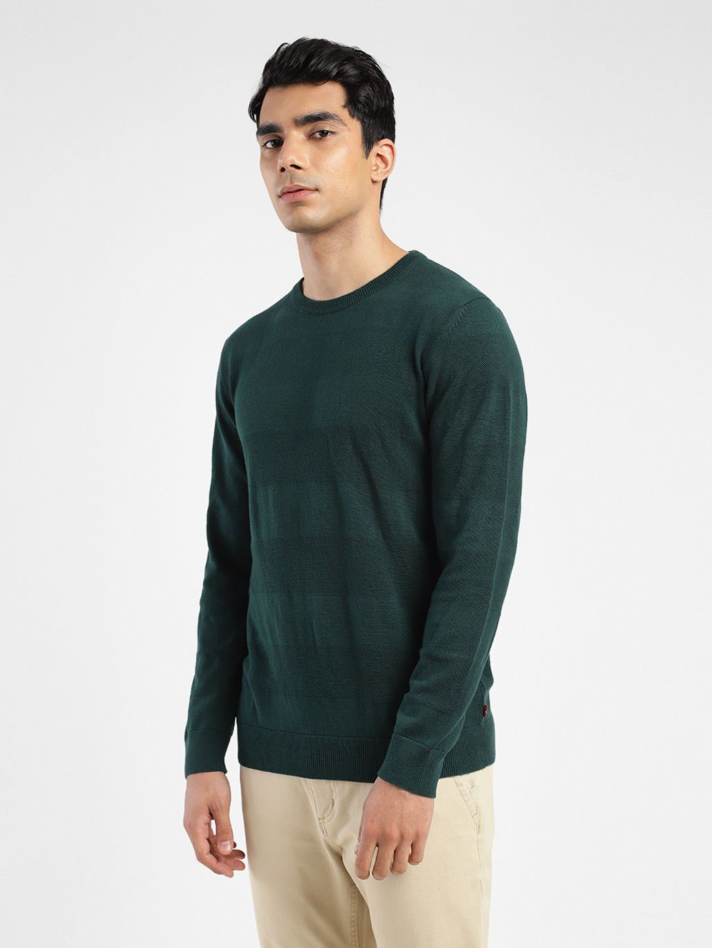 Men's Solid Crew Neck Sweater - a84a3f05-f720-4f21-9ed5-3c680b8c12e1 View
