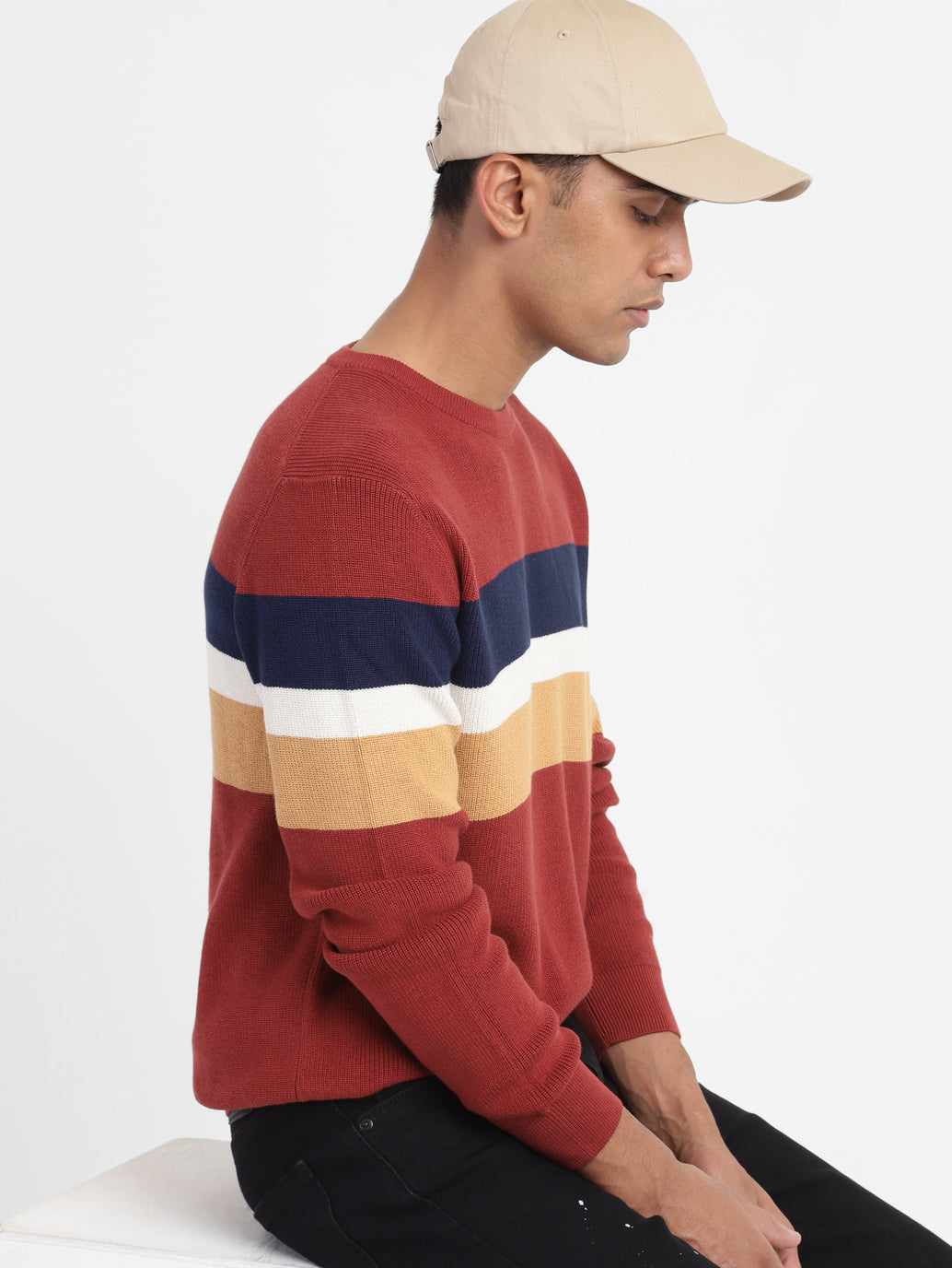 Men's Colorblock Crew Neck Sweater - 02e2ff4f-c42d-4fd8-9581-b6455fe2081c View
