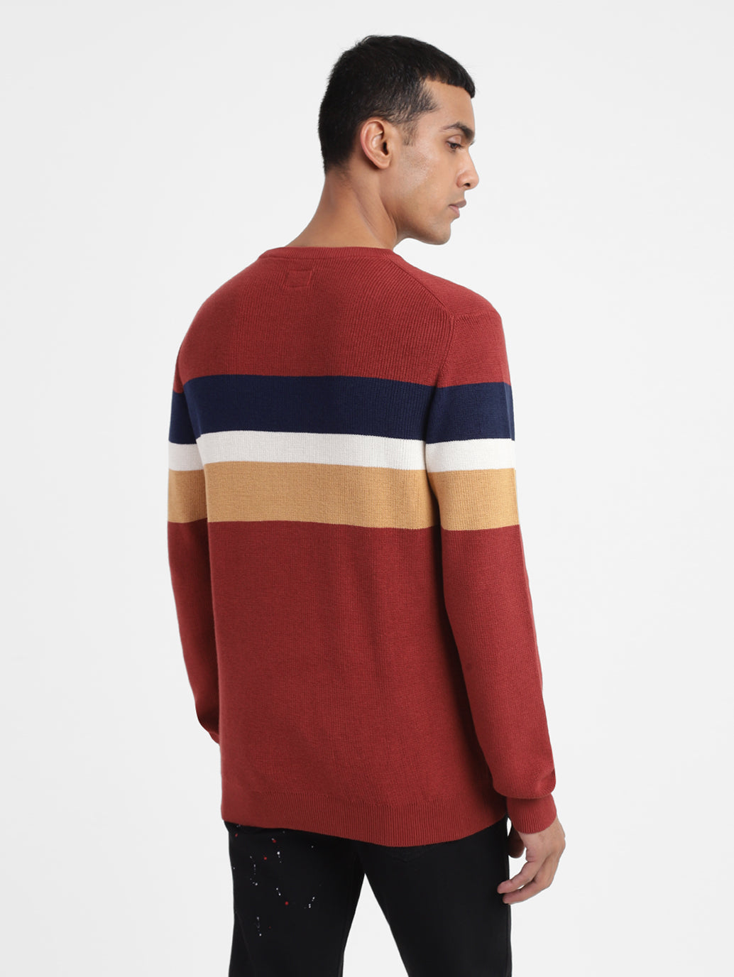 Men's Colorblock Crew Neck Sweater - df4495f2-ab95-4f54-a0d0-aac7466d4242 View