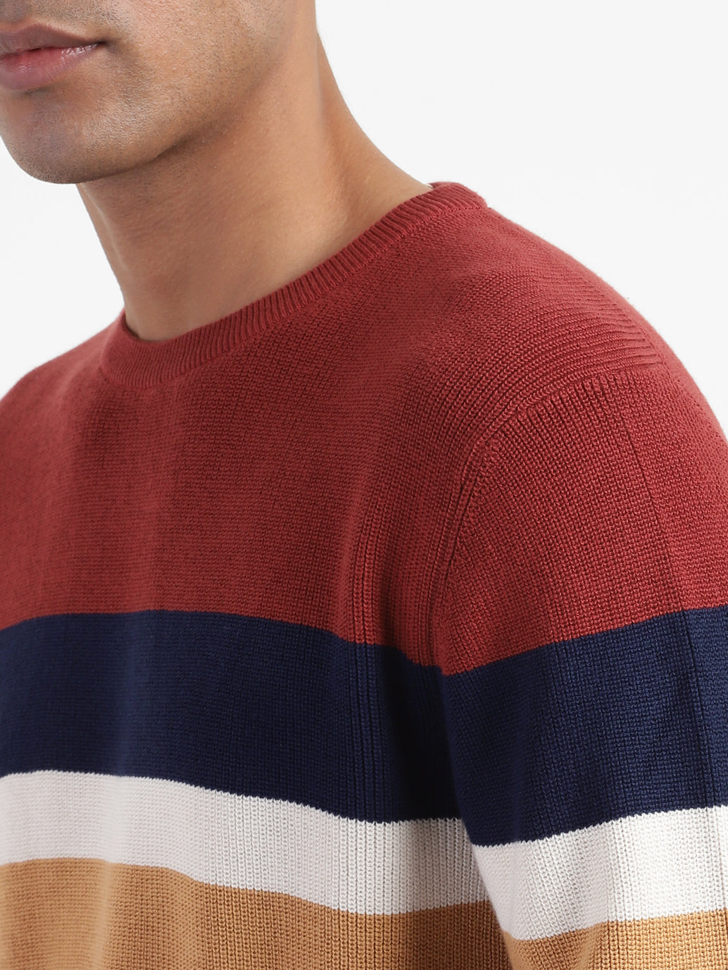 Men's Colorblock Crew Neck Sweater - 5152e975-1d85-4991-ae77-b14b0c1709ea View