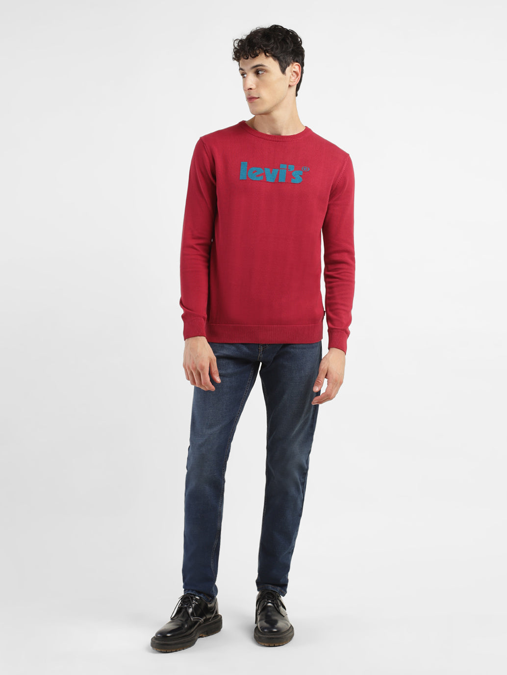 Men's Brand Logo Crew Neck Sweater