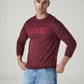 Men's Brand Logo Crew Neck Jersey Sweatshirt - Styleshot View