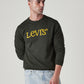Men's Brand Logo Crew Neck Jersey Sweatshirt - Styleshot View