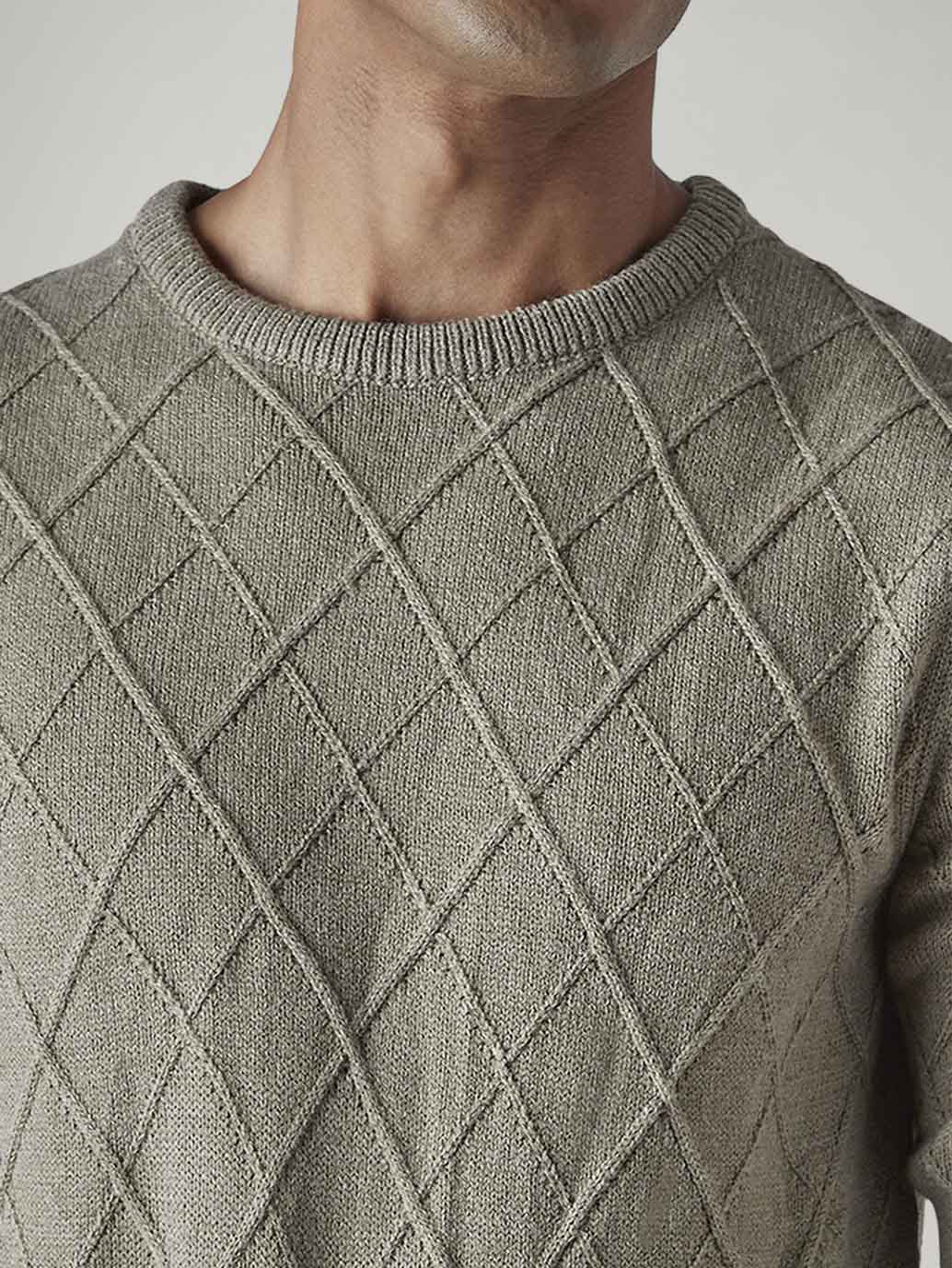 Men's Textured Regular Fit Sweater - 20 View