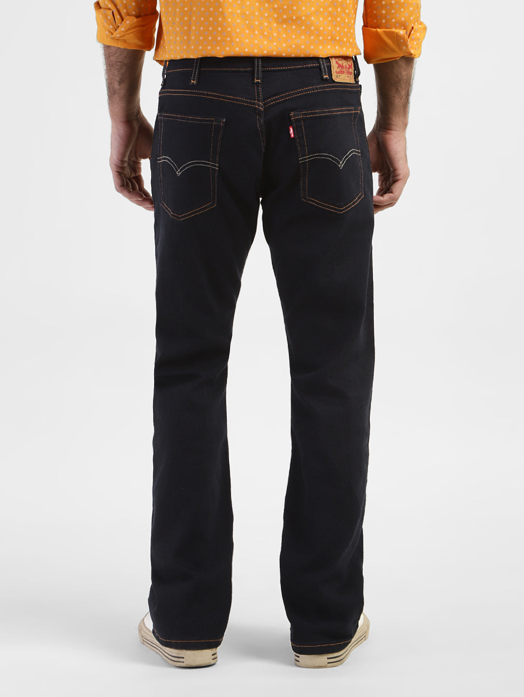 Men's 517 Blue Bootcut Fit Mid Rise Jeans - 7b9f6bc4-e939-4fe9-ae84-ea95c2243209 View