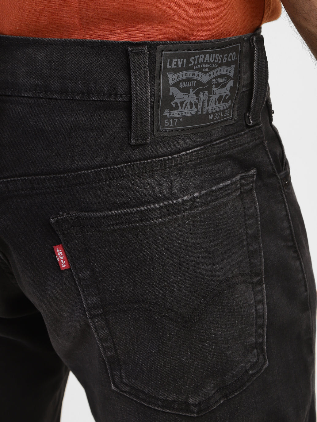 Men's 517 Black Bootcut Fit Mid Rise Jeans - 18bf61b2-7deb-4177-8e5b-d6564dd57e14 View