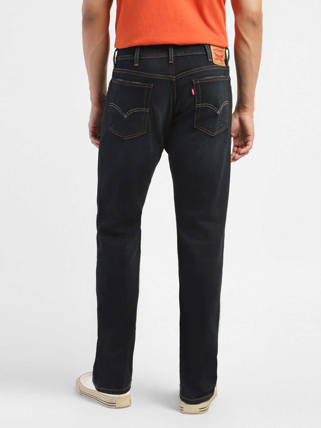 Men's 517 Blue Bootcut Fit Mid Rise Jeans - 8b34a0fb-b4ee-40a9-9fc9-35db254e1278 View