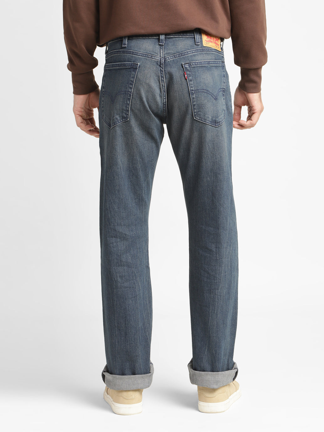 Men's 517 Blue Bootcut Fit Mid Rise Jeans - 2f1d071d-15e0-47f7-95b5-b98bb3bace8f View