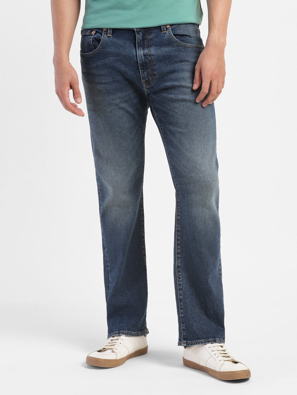 Men's 517 Blue Bootcut Fit Mid Rise Jeans - 8cd8a05a-3407-4b14-8cc1-b8494f31c322 View