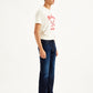 Men's 517 Dark Blue Bootcut Fit Mid Rise Jeans - Side View