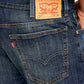 Men's 517 Dark Blue Bootcut Fit Mid Rise Jeans - Detail View