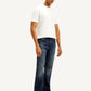 Men's 517 Dark Blue Bootcut Fit Mid Rise Jeans - Side View