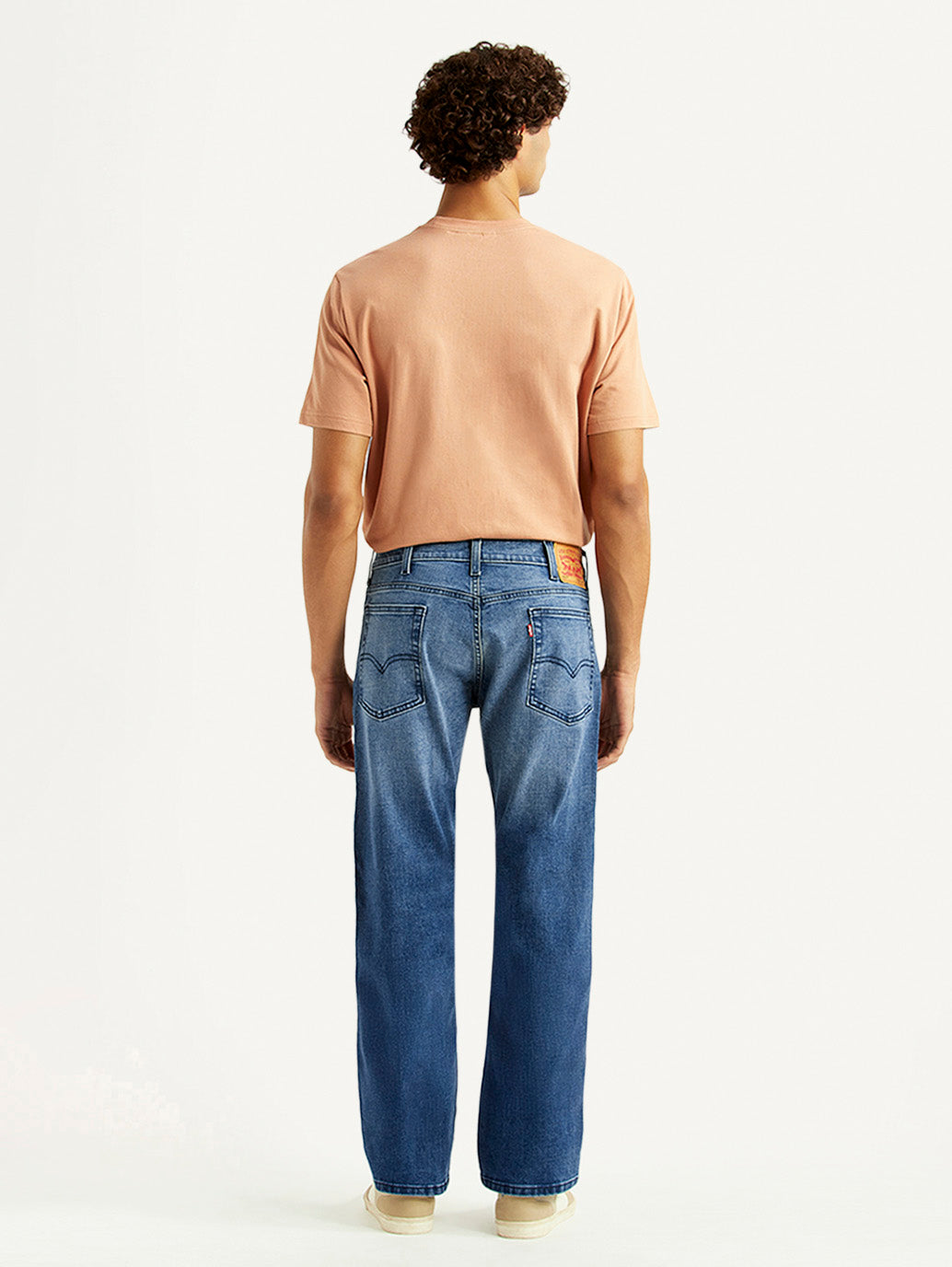 Men's 517 Blue Bootcut Fit Hyper Stretch Jeans - Back View