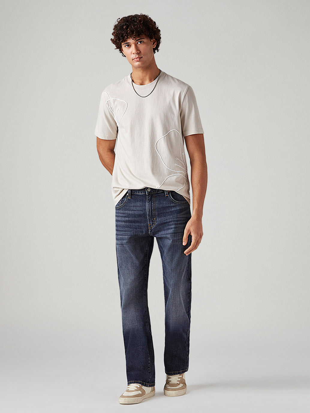 Men's 517 Med Indigo Bootcut Fit Mid Rise Jeans - Styleshot View