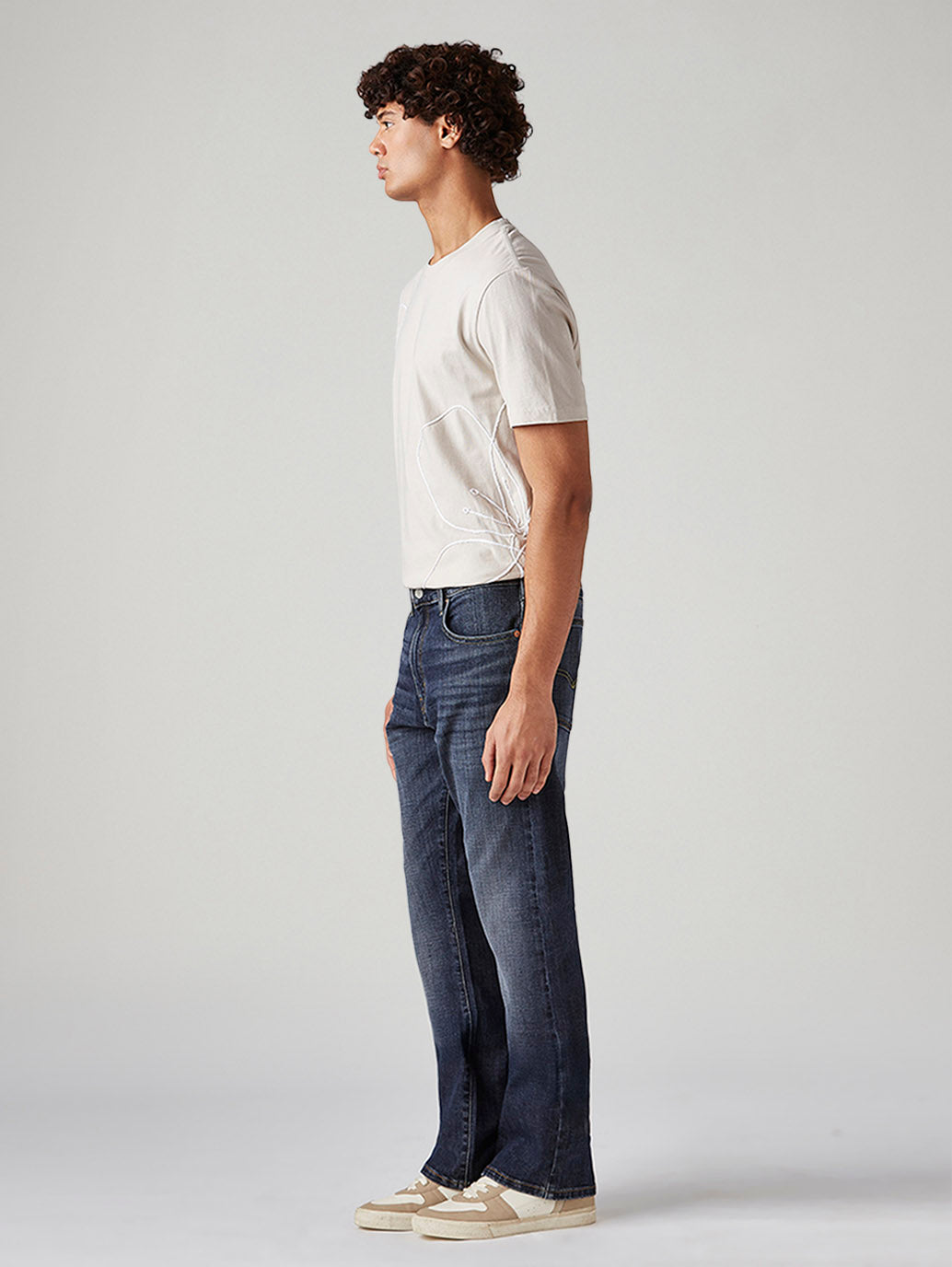Men's 517 Med Indigo Bootcut Fit Mid Rise Jeans - Side View