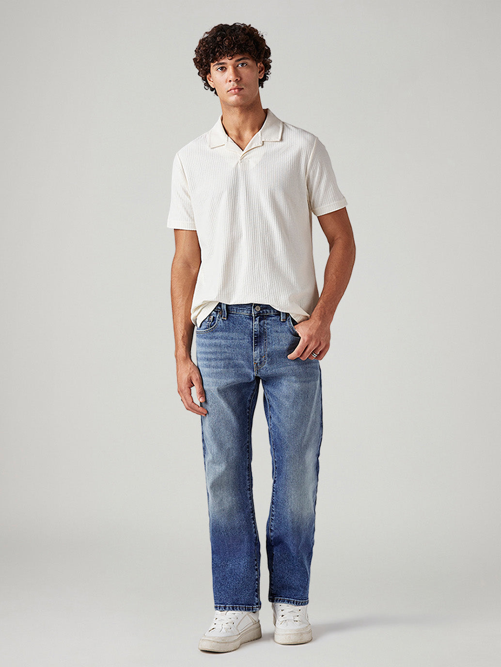 Men's 517 Med Indigo Bootcut Fit Mid Rise Jeans