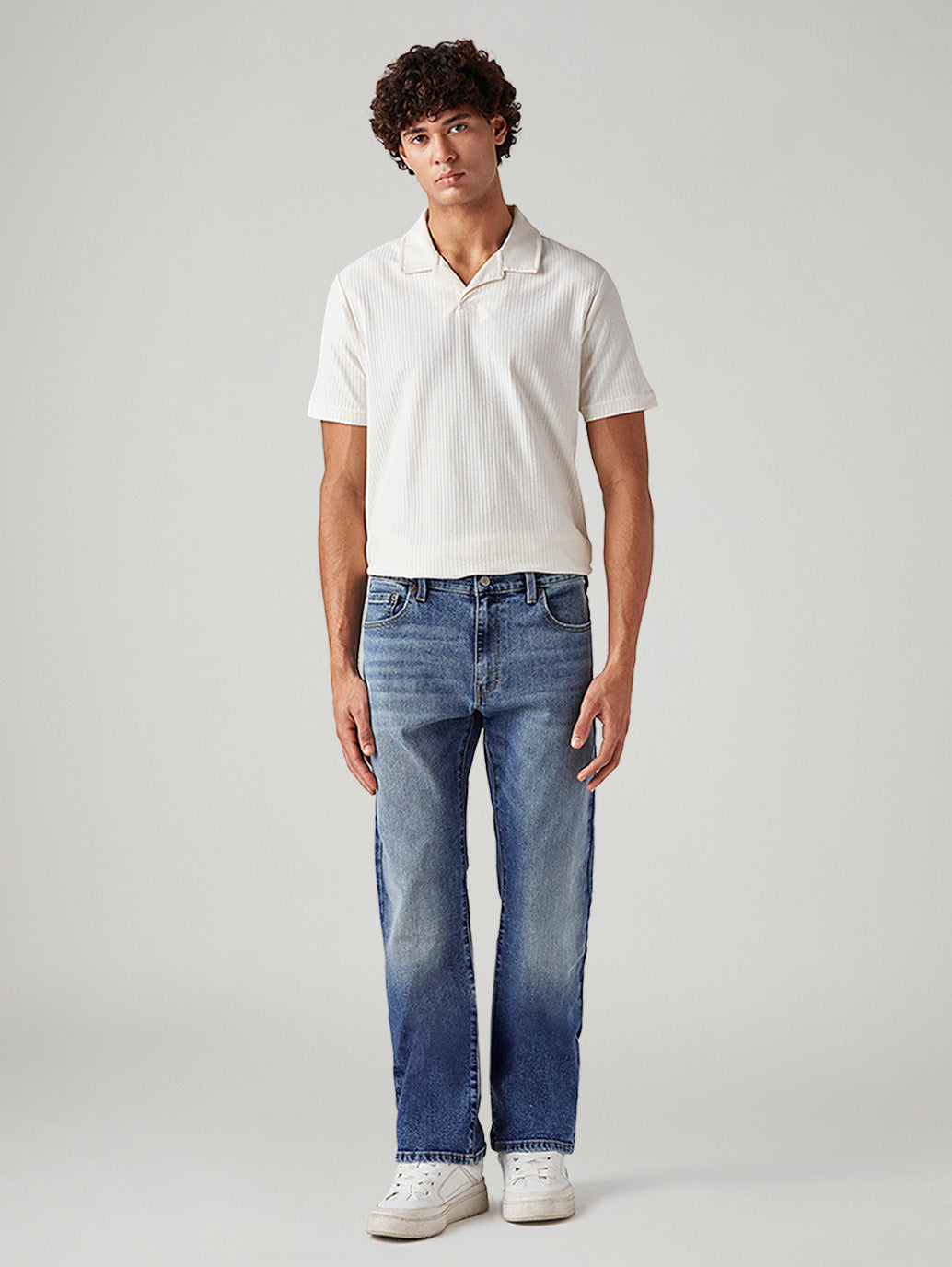 Men's 517 Med Indigo Bootcut Fit Mid Rise Jeans - Front View