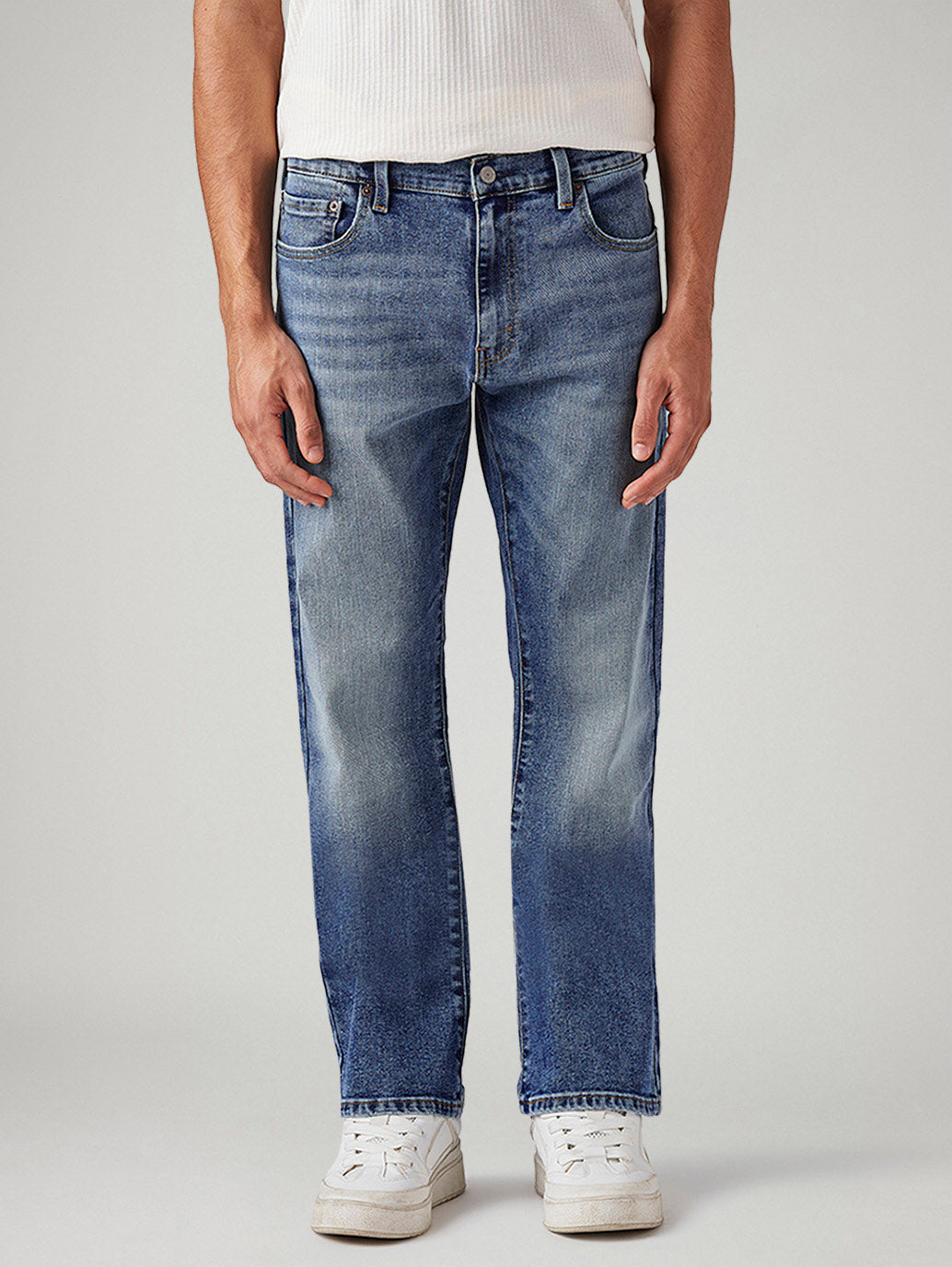 Men's 517 Med Indigo Bootcut Fit Mid Rise Jeans - Front View
