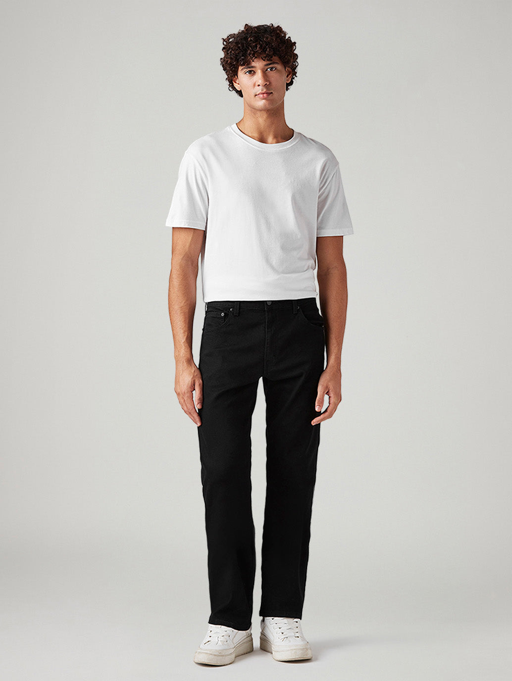 Men's 517 Black Bootcut Fit Mid Rise Jeans - Front View